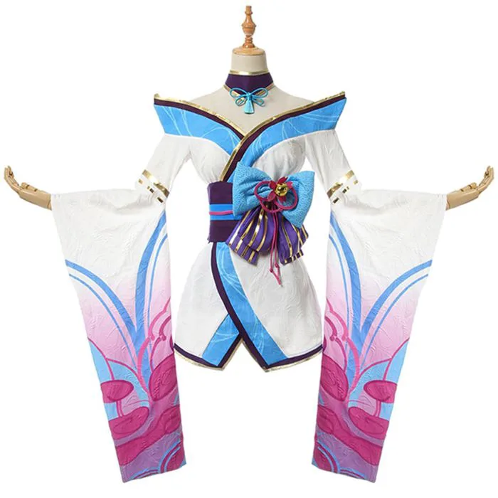 Mua Game LOL Spirit Blossom Ahri Cosplay Costume Women Full Set Dress trên Amazon Mỹ chính hãng 2026 | Fado