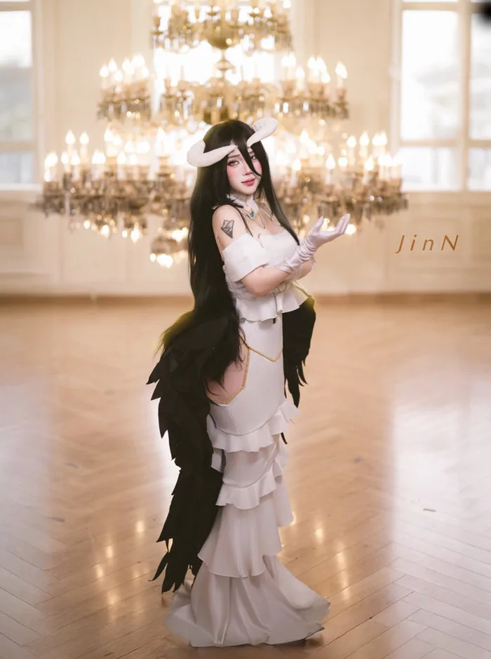Mai Anh OP gái xinh có tâm hồn to vò tròn Cosplay Albedo Overlord - Thapdien.com