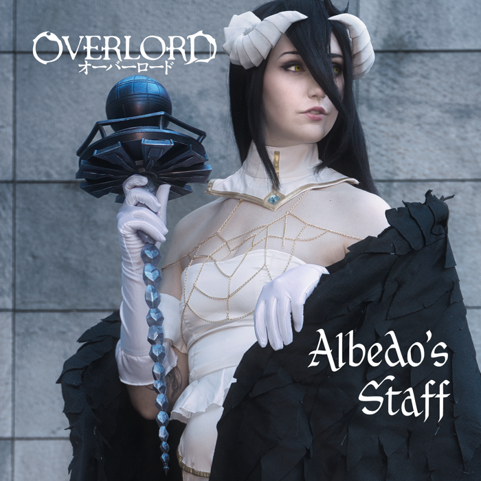 🎭 Albedo Staff - Overlord・ STL File for 3D printing・Cults