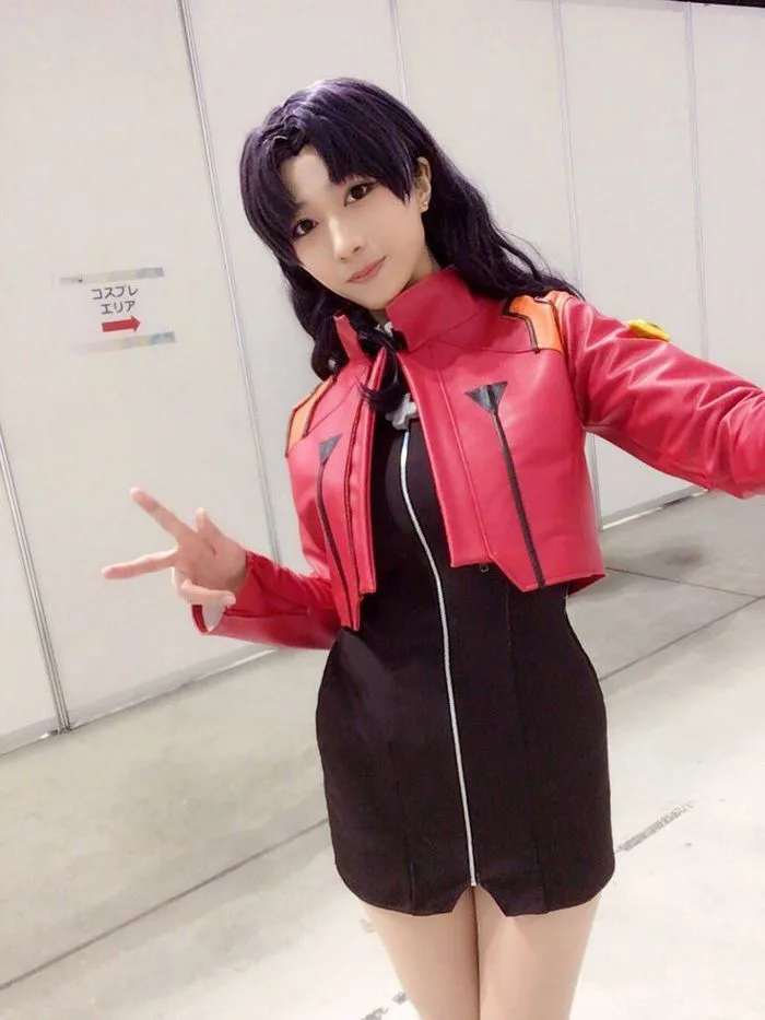 Alina becker misato | Misato katsuragi costume, Cosplay core cropped jacket, Misato katsuragi cosplay