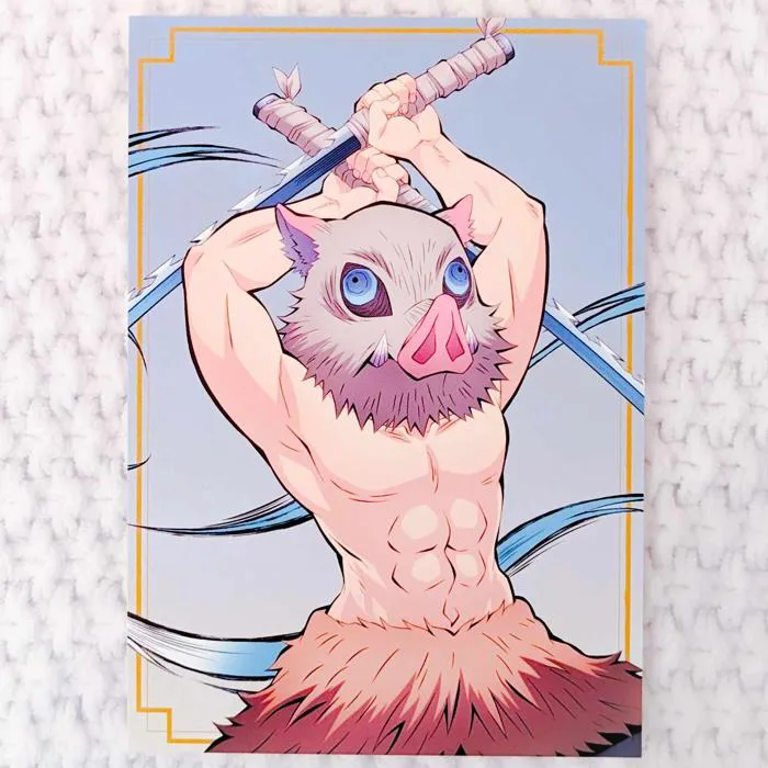 Inosuke Hashibira - Demon Slayer Kimetsu no Yaiba Anime Art Postcard –  Miokii Shop