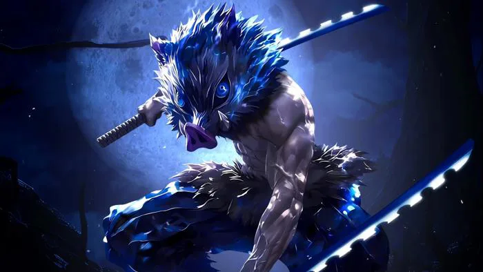 Swordsman Inosuke Hashibira Live Wallpaper