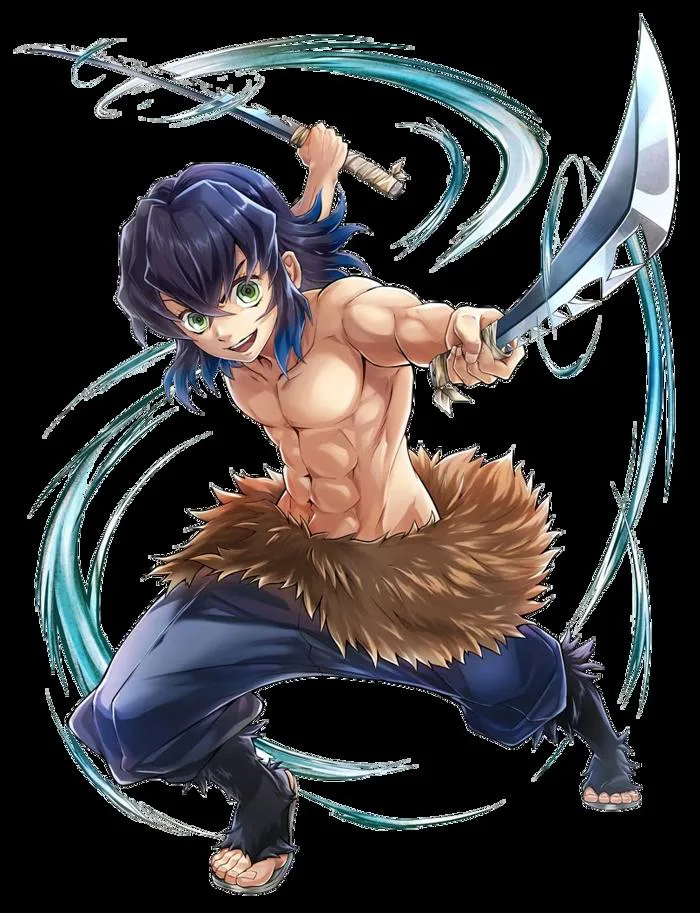 Inosuke Hashibira png by Zelrom on DeviantArt