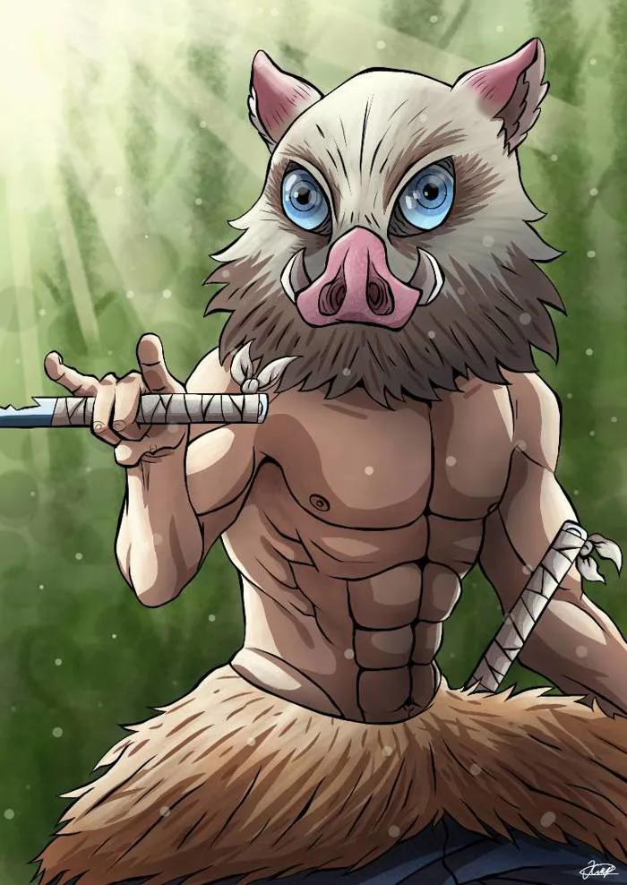 Inosuke Hashibira by Hodjiraptor on DeviantArt