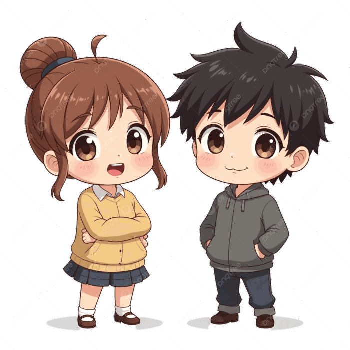 Hình ảnh Nhân Vật Anime Chibi Dễ Thương Cậu Bé Và Cô Gái đứng Cạnh Nhau Hình ảnh Clipart Dễ Thương PNG , Clip Nghệ Thuật, Hình ảnh Clipart, Nhân Vật Anime