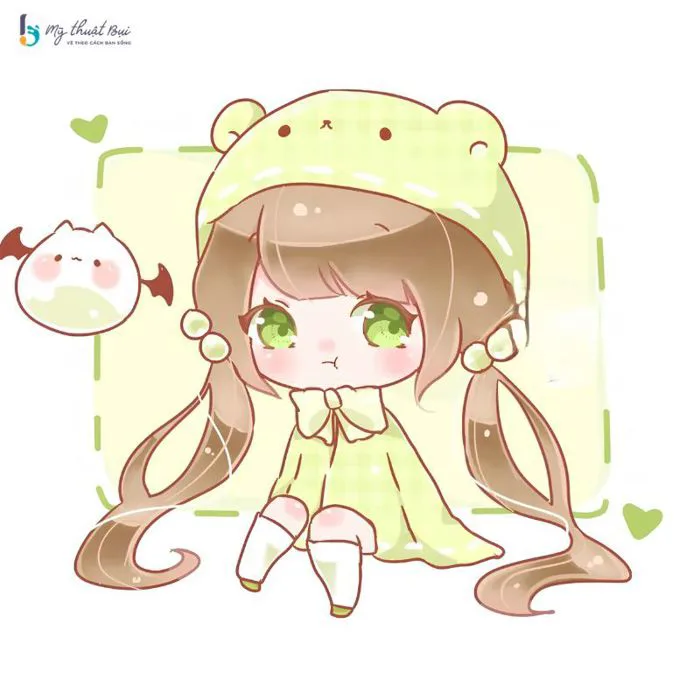 300 mẫu tranh vẽ hình chibi cute nam, nữ cực dễ thương - Mỹ Thuật Bụi