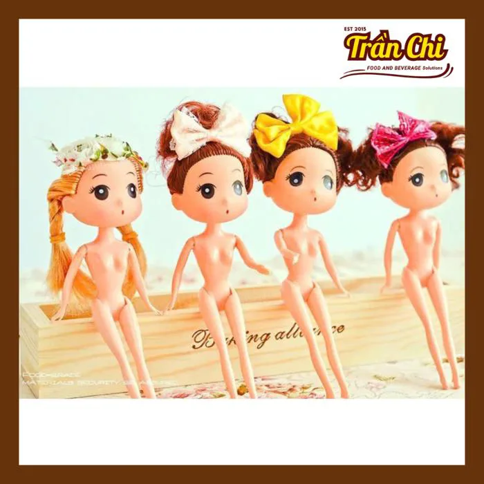 Búp Bê CHIBI 18cm trang trí bánh (không quần áo) - 1 con