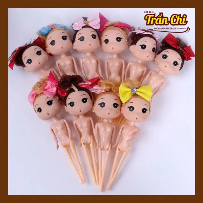 Búp Bê CHIBI 18cm trang trí bánh (không quần áo) - 1 con