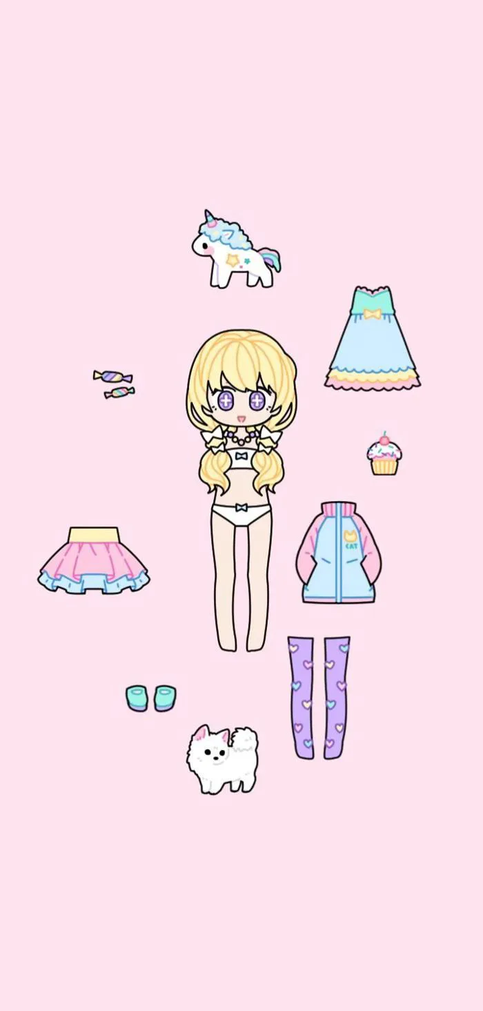 Dễ thương | Hình dán búp bê giấy, Búp bê giấy chibi, Làm búp bê