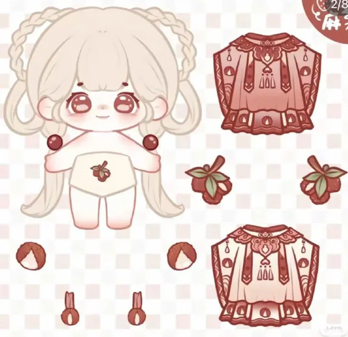 Búp bê giấy - paper doll dress up - công chúa #07 | Búp bê giấy anime chibi,