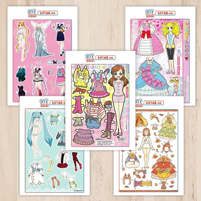 Đồ chơi cắt thủ công Búp bê giấy Set BBG 0009 | Shopee Việt Nam