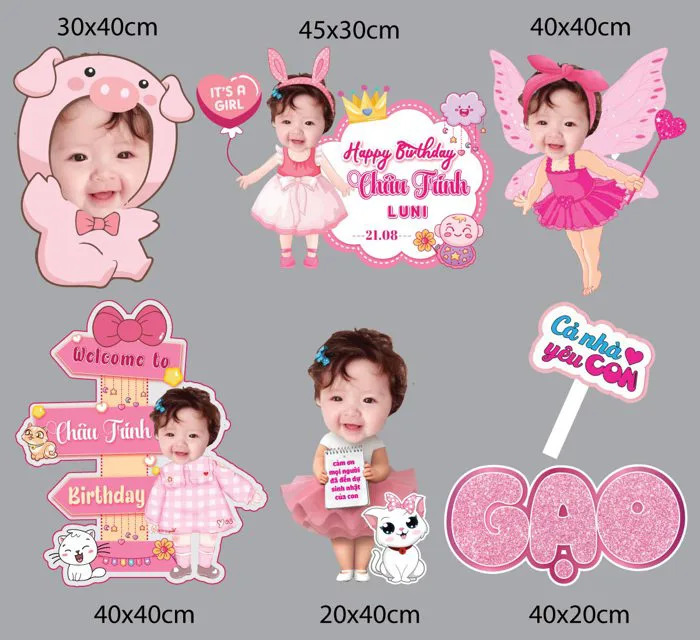 Chibi sinh nhật Bé Gái để bàn siêu cute cho bé HOT nhất 2026 Chibi sinh nhật Bé Gái để bàn siêu cute cho bé HOT nhất 2026