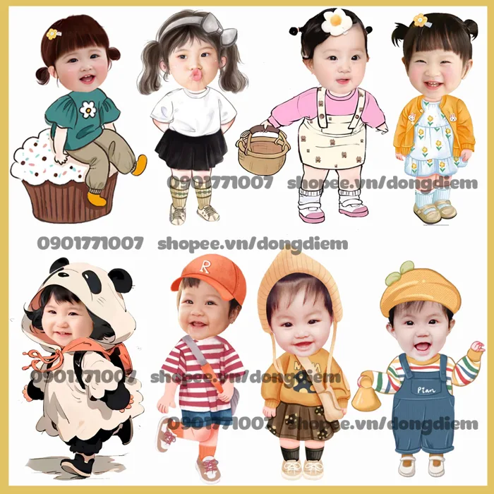 Hình chibi bé gái Hình chibi bé gái