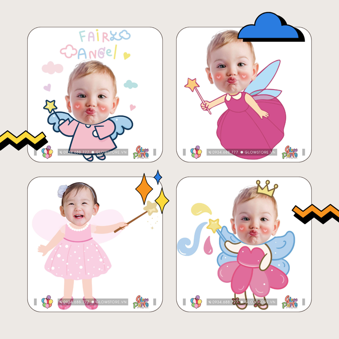 Chibi bé gái Cô tiên (chọn mẫu) Chibi bé gái Cô tiên (chọn mẫu)