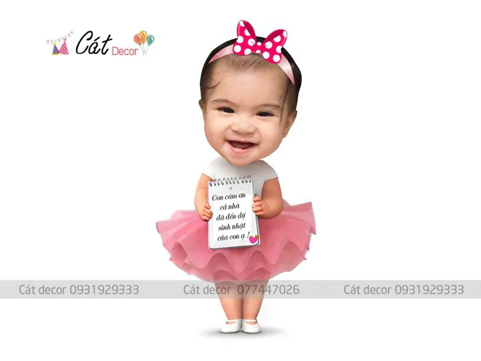 Chibi bé gái cảm ơn lớn - Cát Decor Trang trí Đà Nẵng Chibi bé gái cảm ơn lớn - Cát Decor Trang trí Đà Nẵng