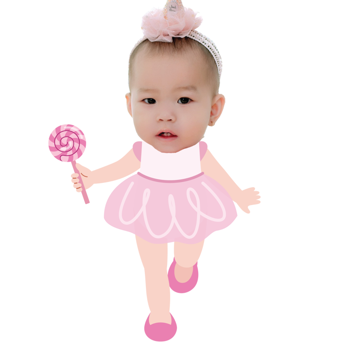 Chibi bé gái Chủ đề nàng tiên - mẫu 1 Chibi bé gái Chủ đề nàng tiên - mẫu 1