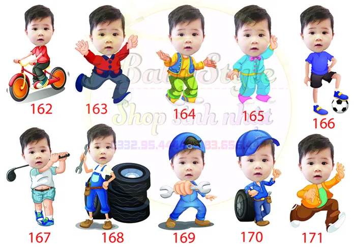 Mẫu Hình Chibi Bé Trai Mới Nhất