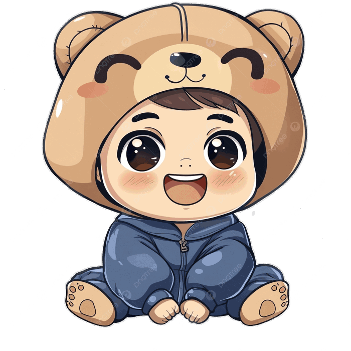 Hình ảnh Cậu Bé Chibi Dễ Thương Trong Bộ đồ động Vật Nhẹ Nhõm Nét Mặt Vui Vẻ PNG , Chibi, Con Trai, Đứa Bé PNG trong suốt và Vector để tải