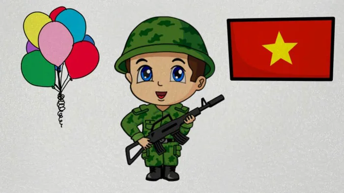 Vẽ Và Tô Màu | Chibi Chú Bộ Đội Cụ Hồ | Ngày Nhập Ngũ | KidsArt
