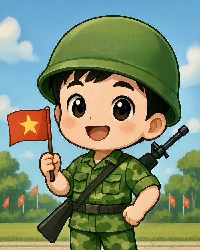 Ngắm nhìn 88+ hình ảnh chú bộ đội chibi siêu dễ thương