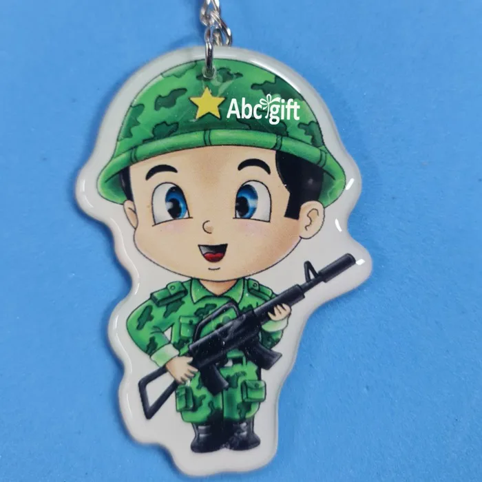 Móc Khóa Hình Chú Bộ Đội - Inlogo