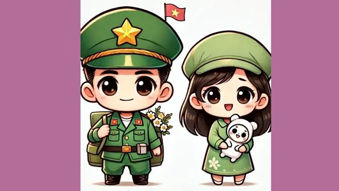 99+ Bức vẽ chibi bộ đội Việt Nam dễ thương và hài hước