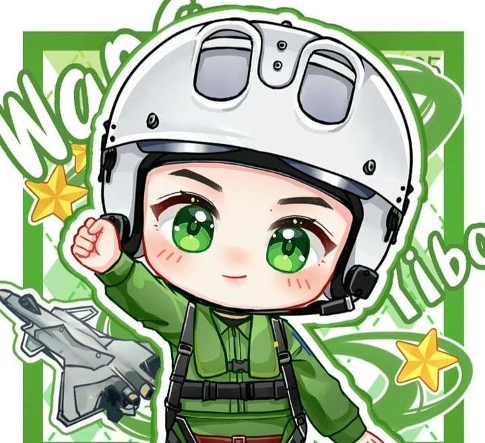 Bộ ảnh chú bộ đội chibi đáng yêu với nét vẽ sinh động
