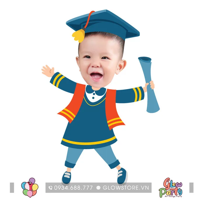 Chib bé trai Đi học – Glowstore