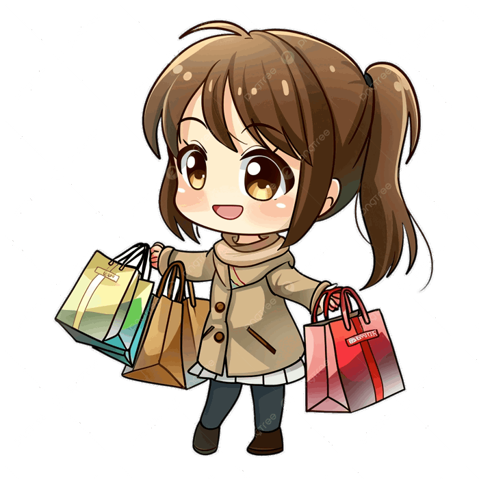 Hình ảnh Nhân Vật Chibi đi Mua Sắm PNG , Nhân Vật Chibi, Chibi Dễ Thương, Tính Cách PNG trong suốt và Vector để tải xuống miễn phí