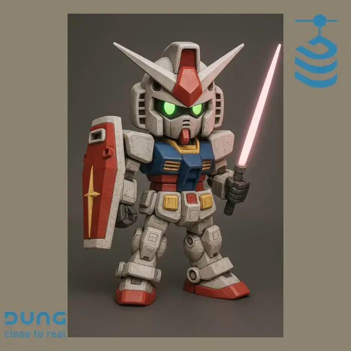 Gundam Chibi STL & 3MF File for 3D Printing | Other | Creality Cloud Gundam Chibi STL & 3MF File for 3D Printing | Other | Creality Cloud