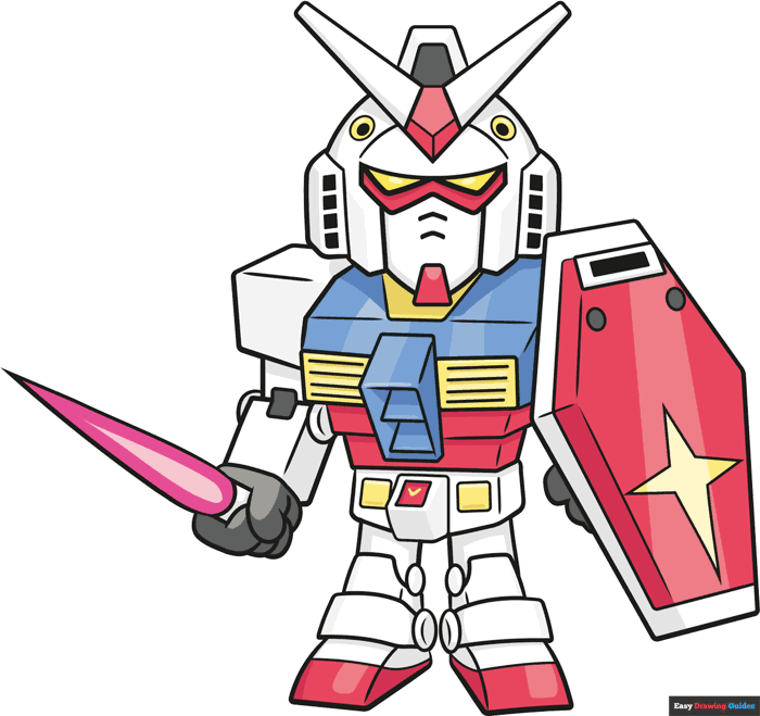 How to Draw a Chibi SD Gundam - Really Easy Drawing Tutorial How to Draw a Chibi SD Gundam - Really Easy Drawing Tutorial