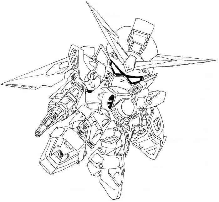 Tô màu Chibi Gundam - Trang Tô Màu Cho Bé Tô màu Chibi Gundam - Trang Tô Màu Cho Bé