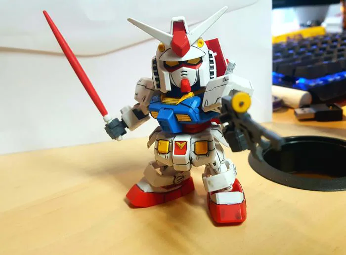 Just finished my rx-78 sd gundam. I personally think theres a bit of charm with the Just finished my rx-78 sd gundam. I personally think theres a bit of charm with the