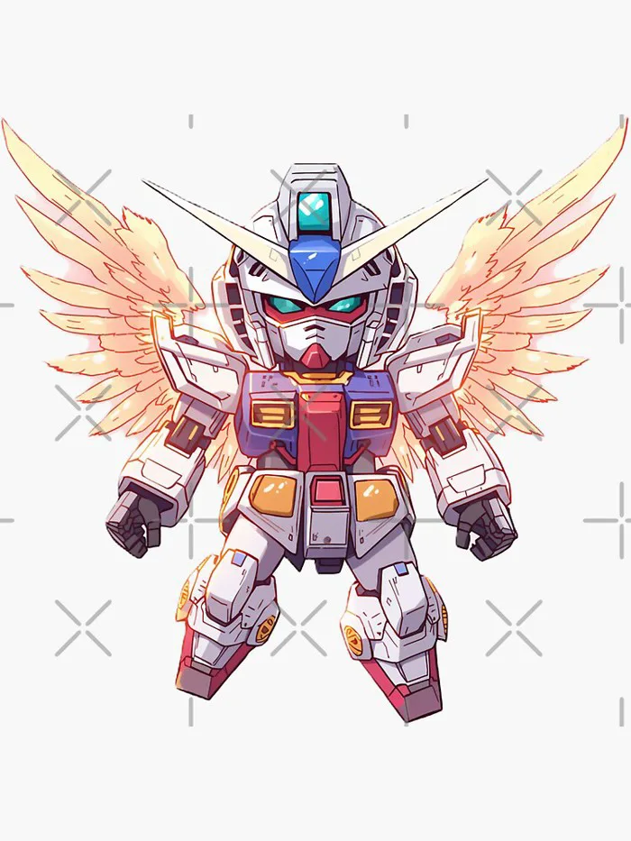 Gundam Chibi Wings Orange Gundam Chibi Wings Orange