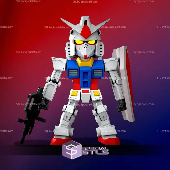 RX78 Gundam Chibi STL Files | SpecialSTL RX78 Gundam Chibi STL Files | SpecialSTL