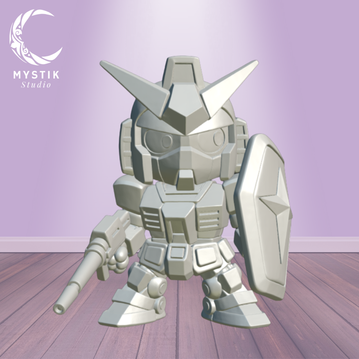 🤖 Gundam RX-78-2 Chibi Model・ STL File for 3D printing・Cults 🤖 Gundam RX-78-2 Chibi Model・ STL File for 3D printing・Cults