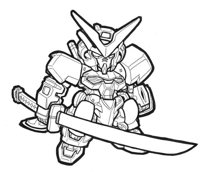 Tô màu Gundam Chibi - Trang Tô Màu Cho Bé Tô màu Gundam Chibi - Trang Tô Màu Cho Bé