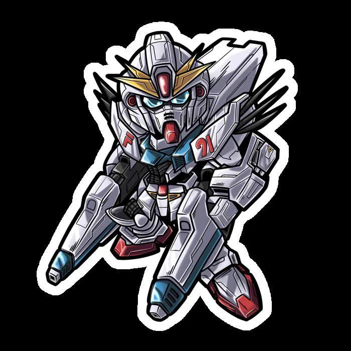 Gundam F91 chibi sticker Gundam F91 chibi sticker