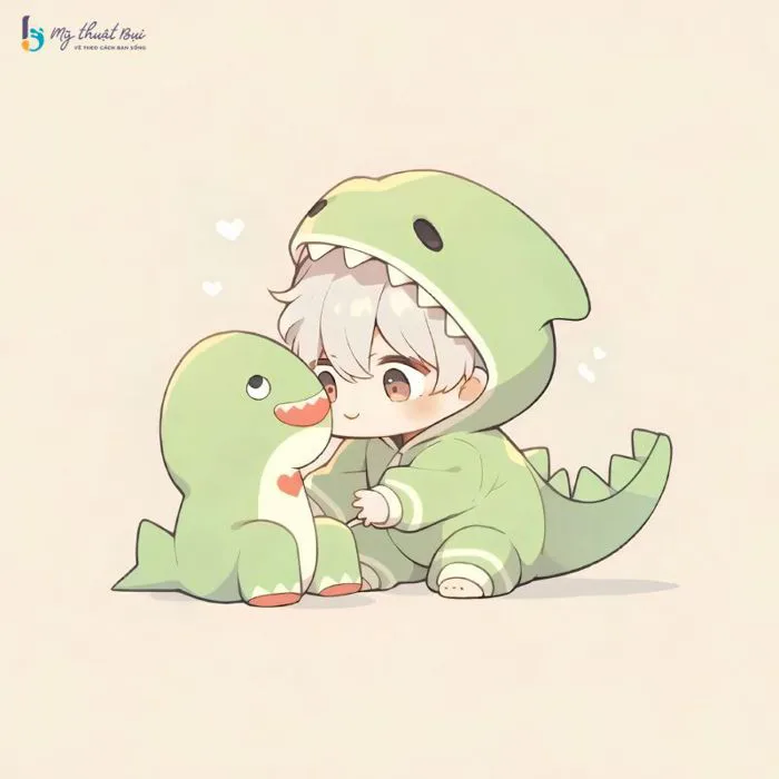300 mẫu tranh vẽ hình chibi cute nam, nữ cực dễ thương - Mỹ Thuật Bụi