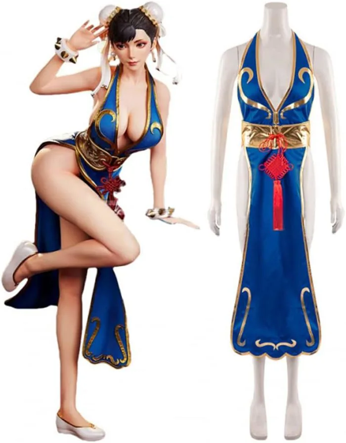 Womens Sexy Fighter Dress Suit Chun Li Cosplay Jamaica | Ubuy