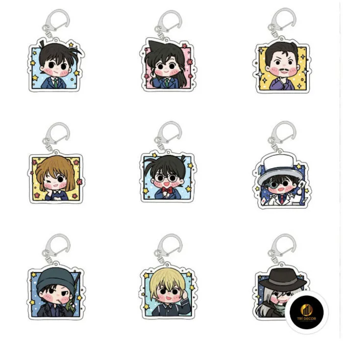 Móc khóa DETECTIVE CONAN ver VUÔNG CUTE Thám Tứ Lừng Danh in hình anime chibi Mica trong acrylic Móc Khóa Bảo Vệ Bằng Lớp Chống Xước - Lazada | Lazada Việt Nam