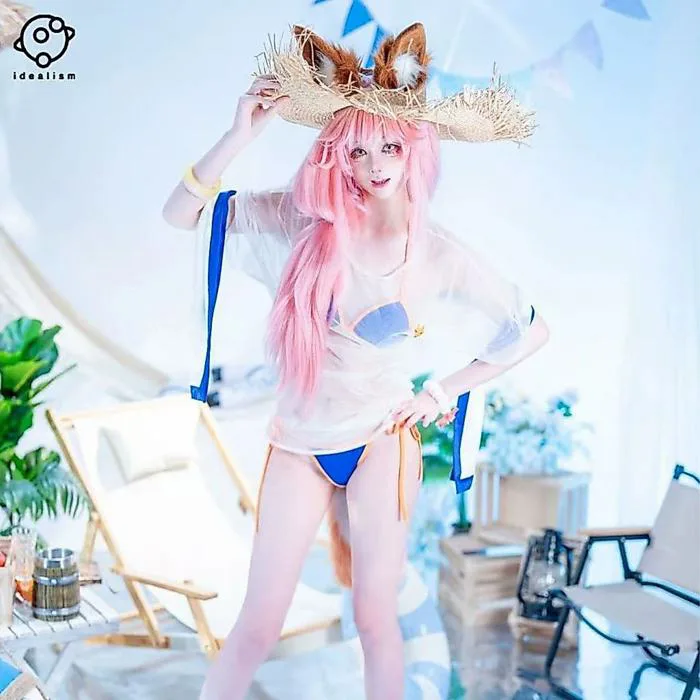 FATFATE FGO Tamamo no Mae cosplay bikini trang phục chơi game | Shopee Việt Nam