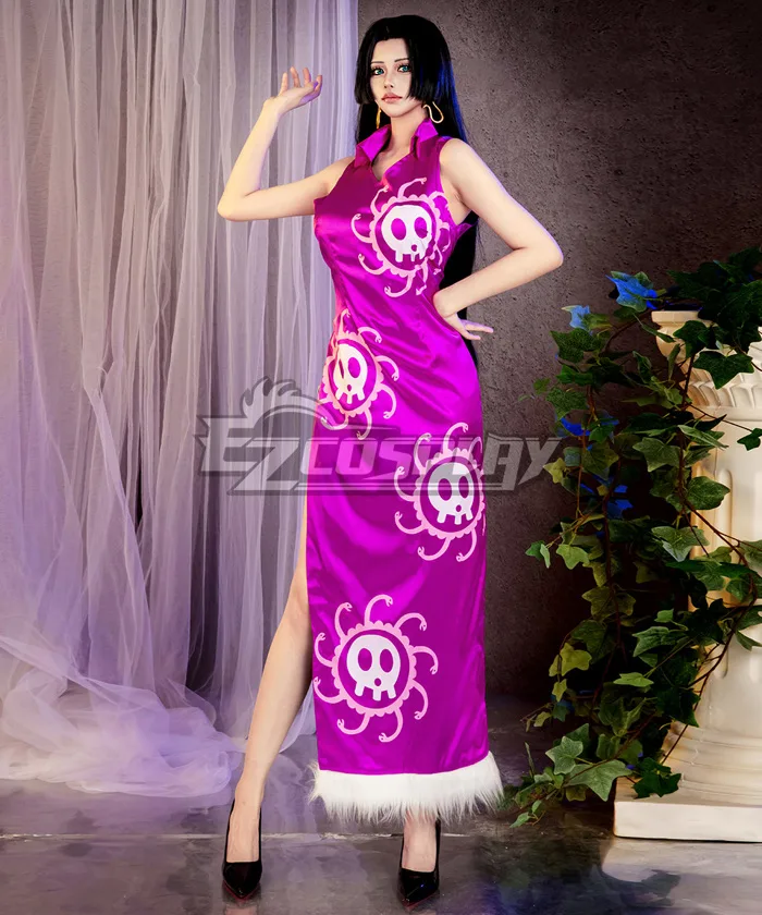 One Piece Boa Hancock Cheongsam Cosplay Costume