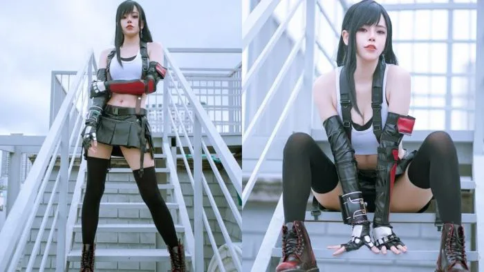 Bỏng mắt với loạt ảnh cosplay nàng Tifa trong Final Fantasy cực kỳ gợi cảm