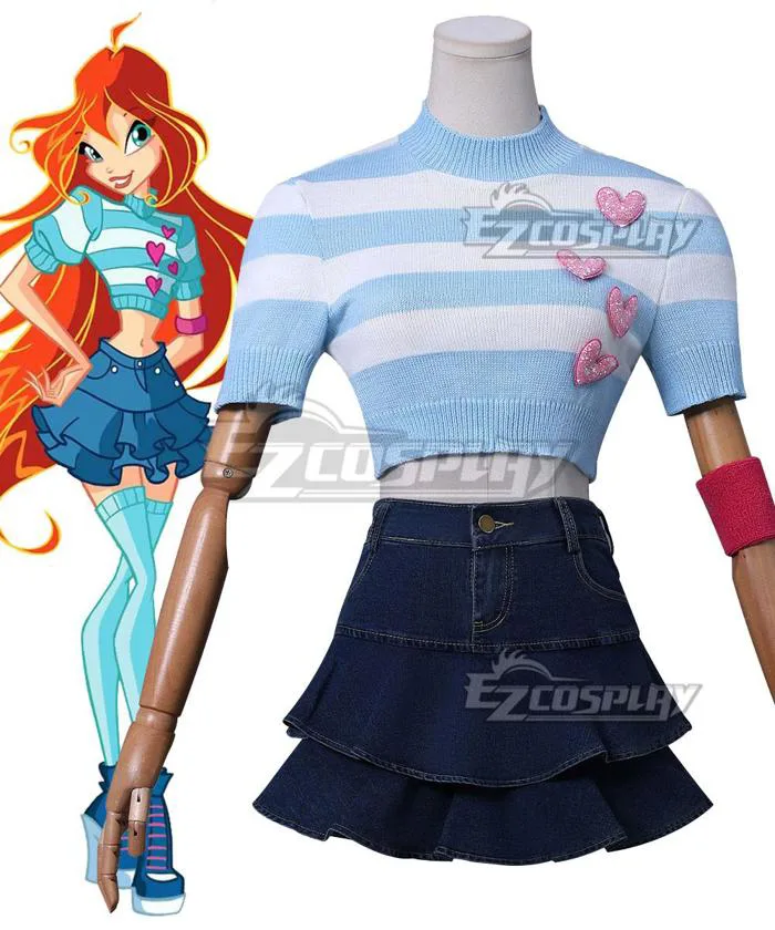 Winx Club Bloom Blue Cosplay Costume