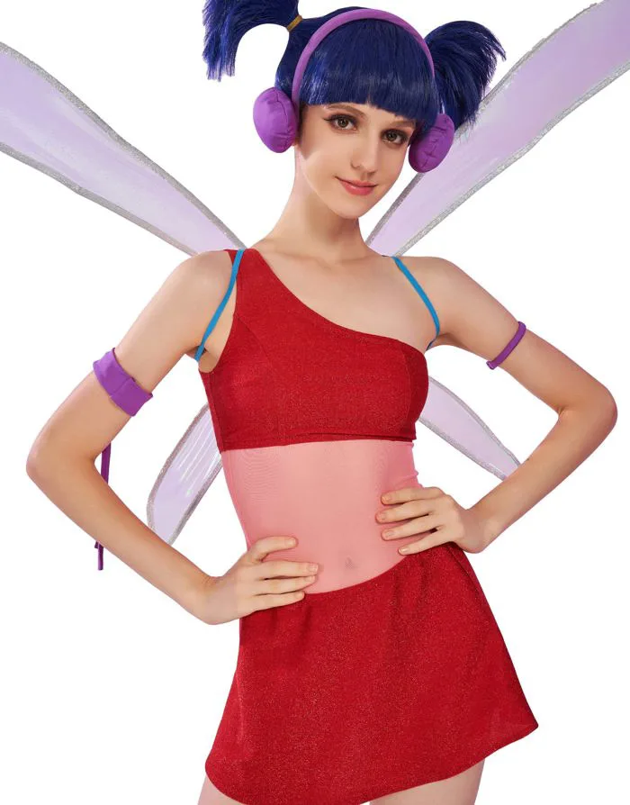 Mua Winx Club Women's Musa Cosplay Fairy Costume Outfit One-shoulder Top Leotard and Skirt with a Pair of Wings trên Amazon Mỹ chính hãng 2026 | Fado