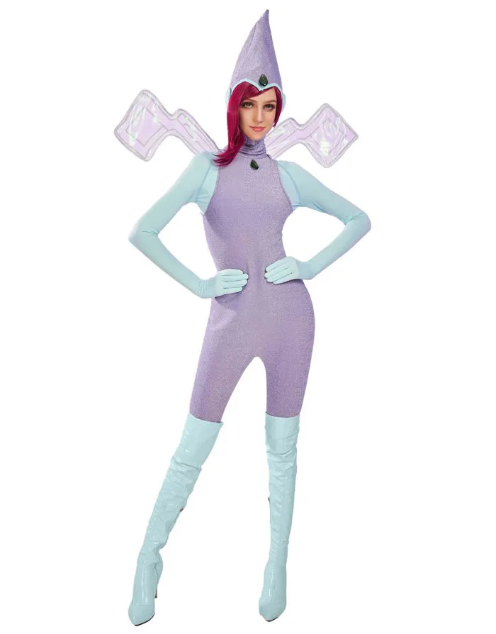 Mua Winx Club Women's Tecna Cosplay Fairy Costume Outfit Jumpsuit With Hat and a Pair of Wings trên Amazon Mỹ chính hãng 2026 | Fado