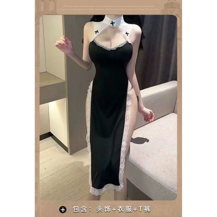 Bộ đồ ngủ cosplay nữ tu gợi cảm, đồng phục hầu gái | Shopee Việt Nam