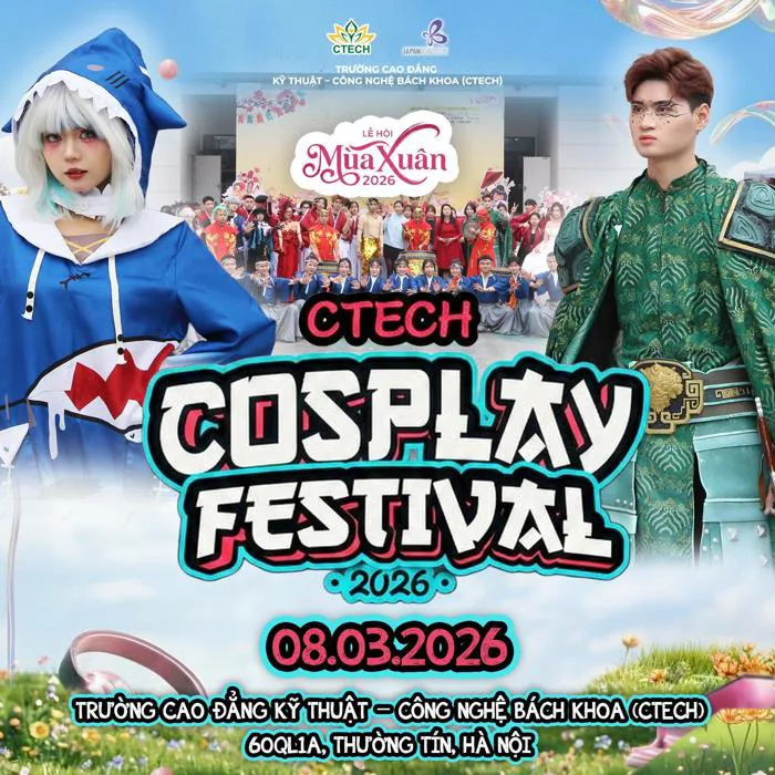 Cosplay CTECH Festival 2026 Trở Lại: Bùng Nổ Lễ Hội Văn Hóa Nhật Bản!