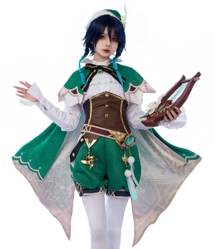 Mua Cosfun Game Genshin Impact Venti Cosplay Costume Full Outfits Jacquard Upgrade Ver. C00442_L trên Amazon Mỹ chính hãng 2026 | Fado